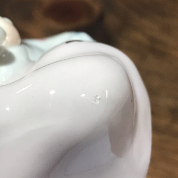 Vintage Pink Ceramic Baby Holding Star And Teddy Nursery Decor Planter Japan - Picture 9 of 12